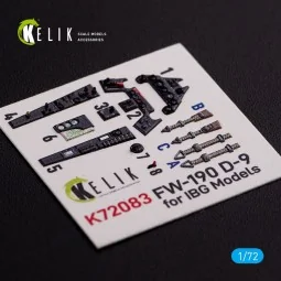 Fw 190 D-9 interior 3D decals for IBG Models kit, 1/72 - Kelik K72083