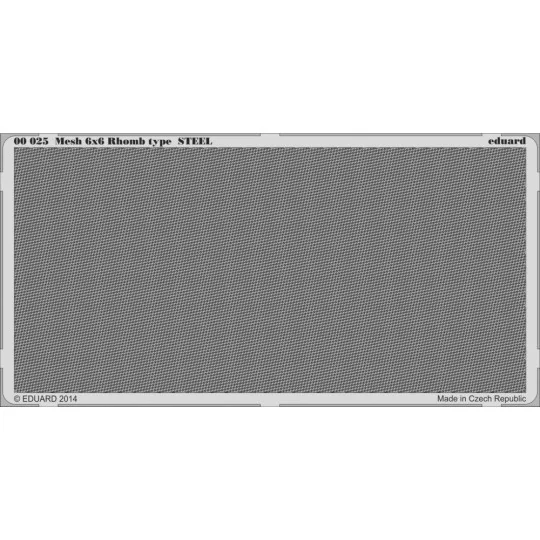 Mesh 6x6 Rhomb type STEEL - Eduard Accessories 00025