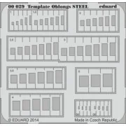 Template oblongs STEEL - Eduard Accessories 00029 Template oblongs STEEL - Eduard Accessories 00029