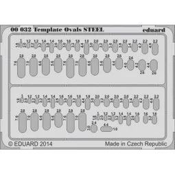 Template ovls STEEL for tool - Eduard Accessories 00032