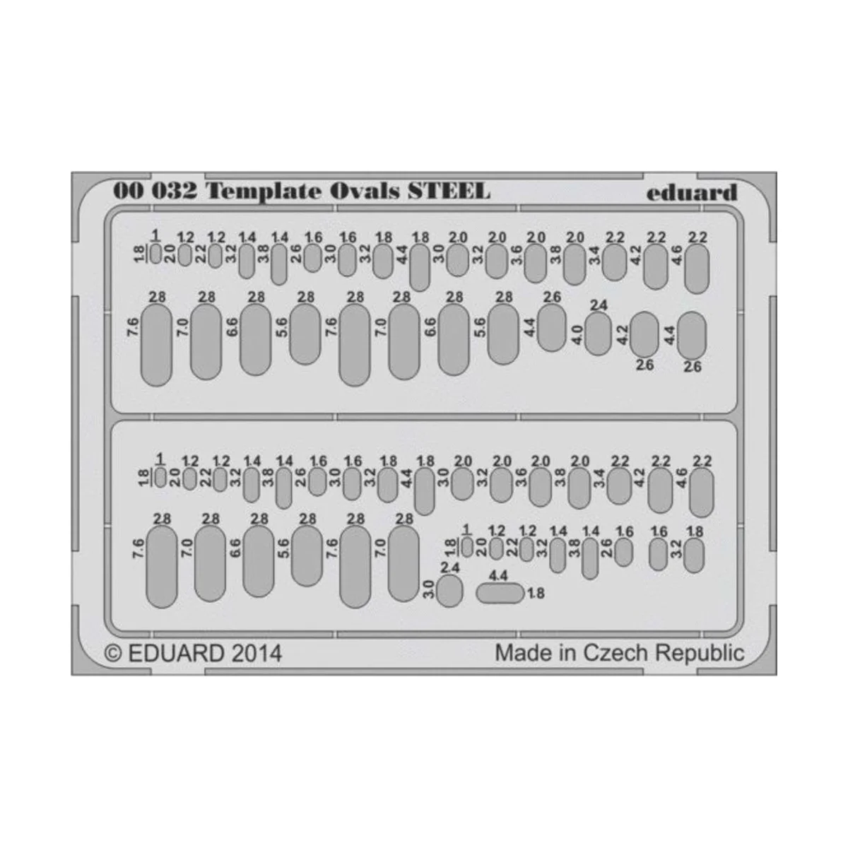 Template ovls STEEL for tool - Eduard Accessories 00032