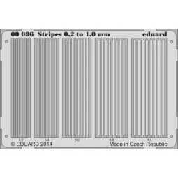 Stripes 0.2 to 1 mm - Eduard Accessories 00036