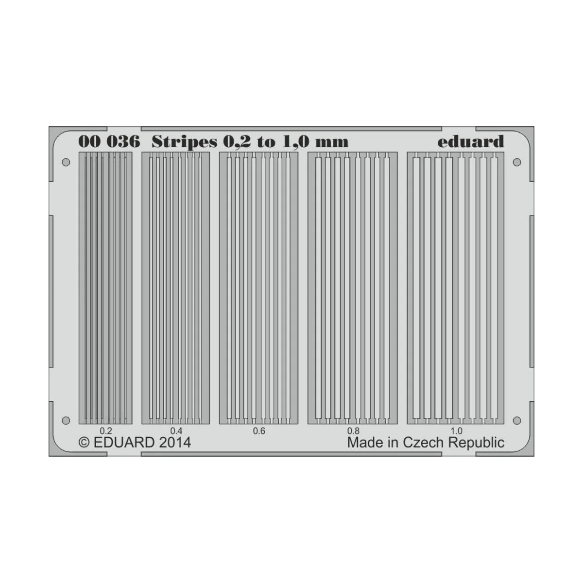 Stripes 0.2 to 1 mm - Eduard Accessories 00036
