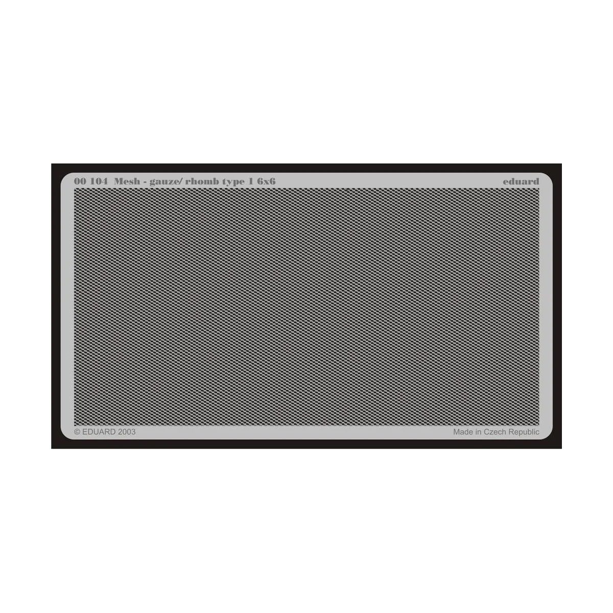 Gitter / Mesh rhomb type 1 6 x 6 - Eduard Accessories 104