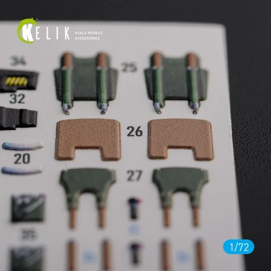 Mirage 2000D interior 3D decals forModelSvit kit, 1/72 - Kelik K72120