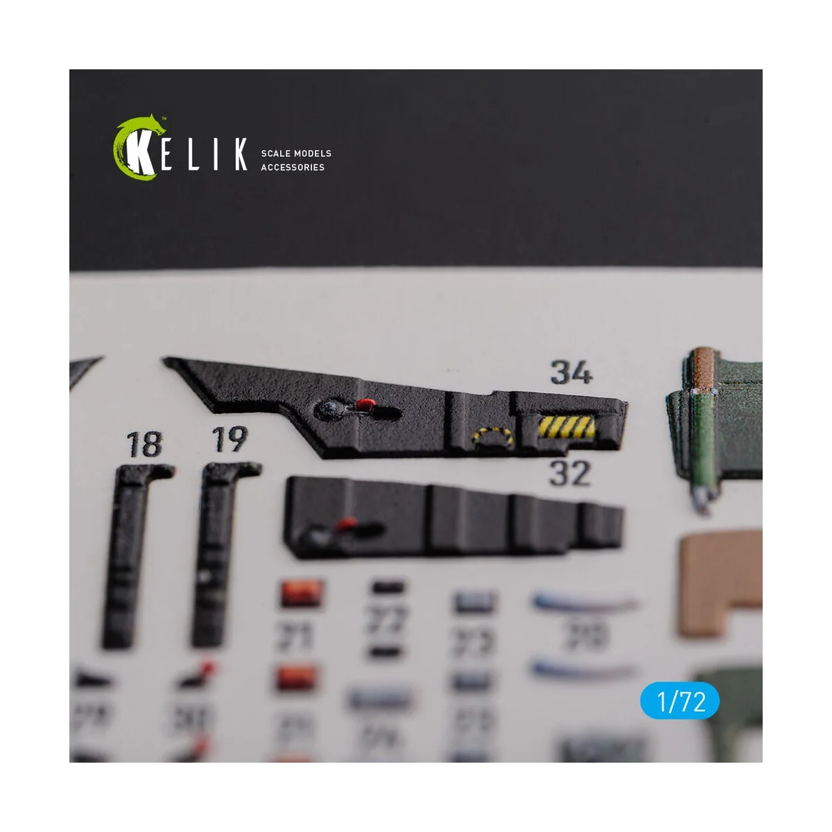 Mirage 2000D interior 3D decals forModelSvit kit, 1/72 - Kelik K72120