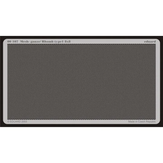 Gitter/Mesh, Gauze/Rhomb type 1 8x8 - Eduard Accessories 107