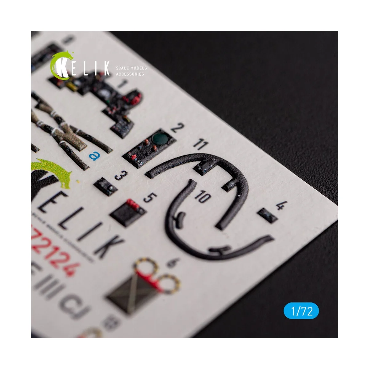 MIRAGE III CJ - interior 3D decals for SpecialHobby kit, 1/72 - Kel...