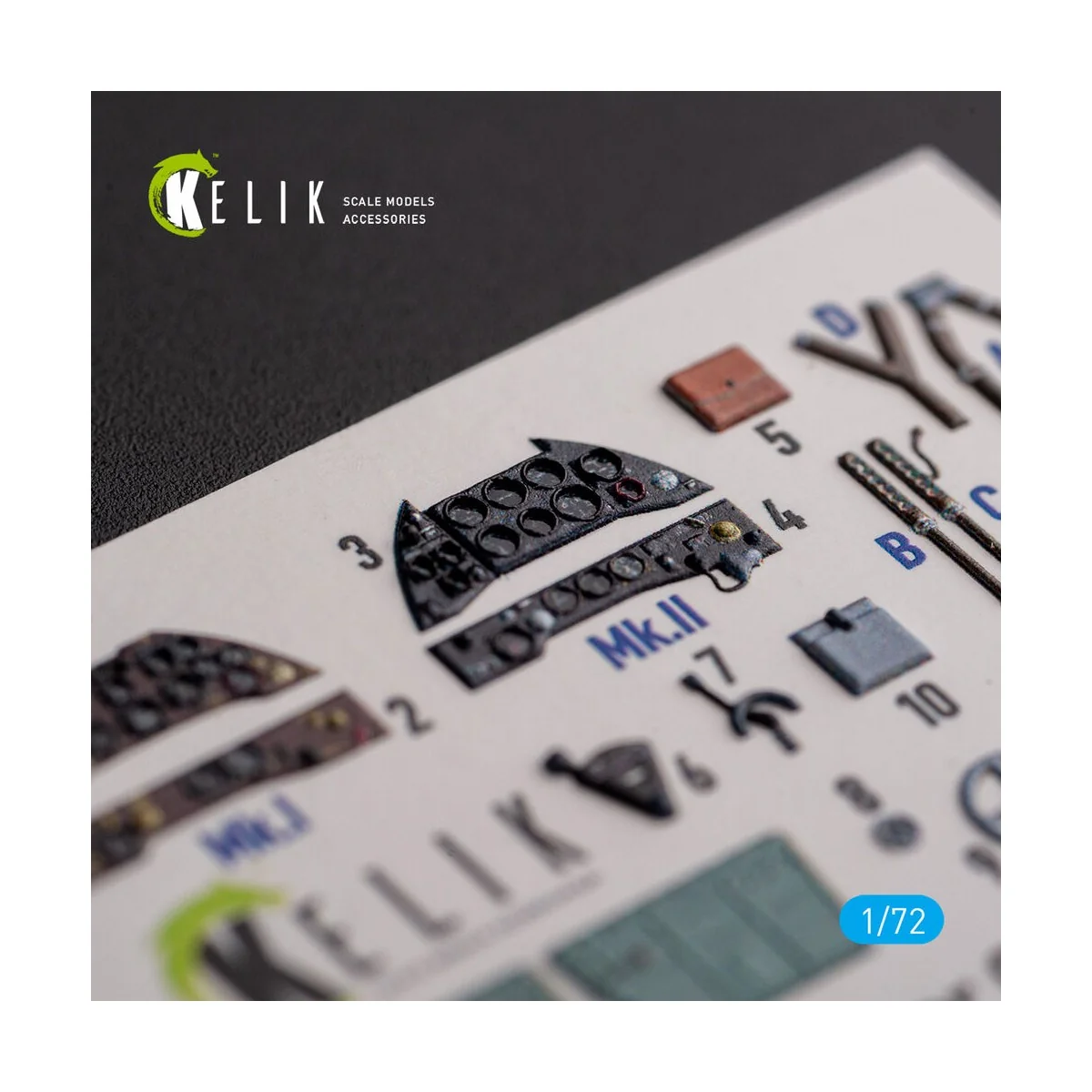 Gloster Gladiator Mk.I/II - interior 3D decals for Airfix kit, 1/72...