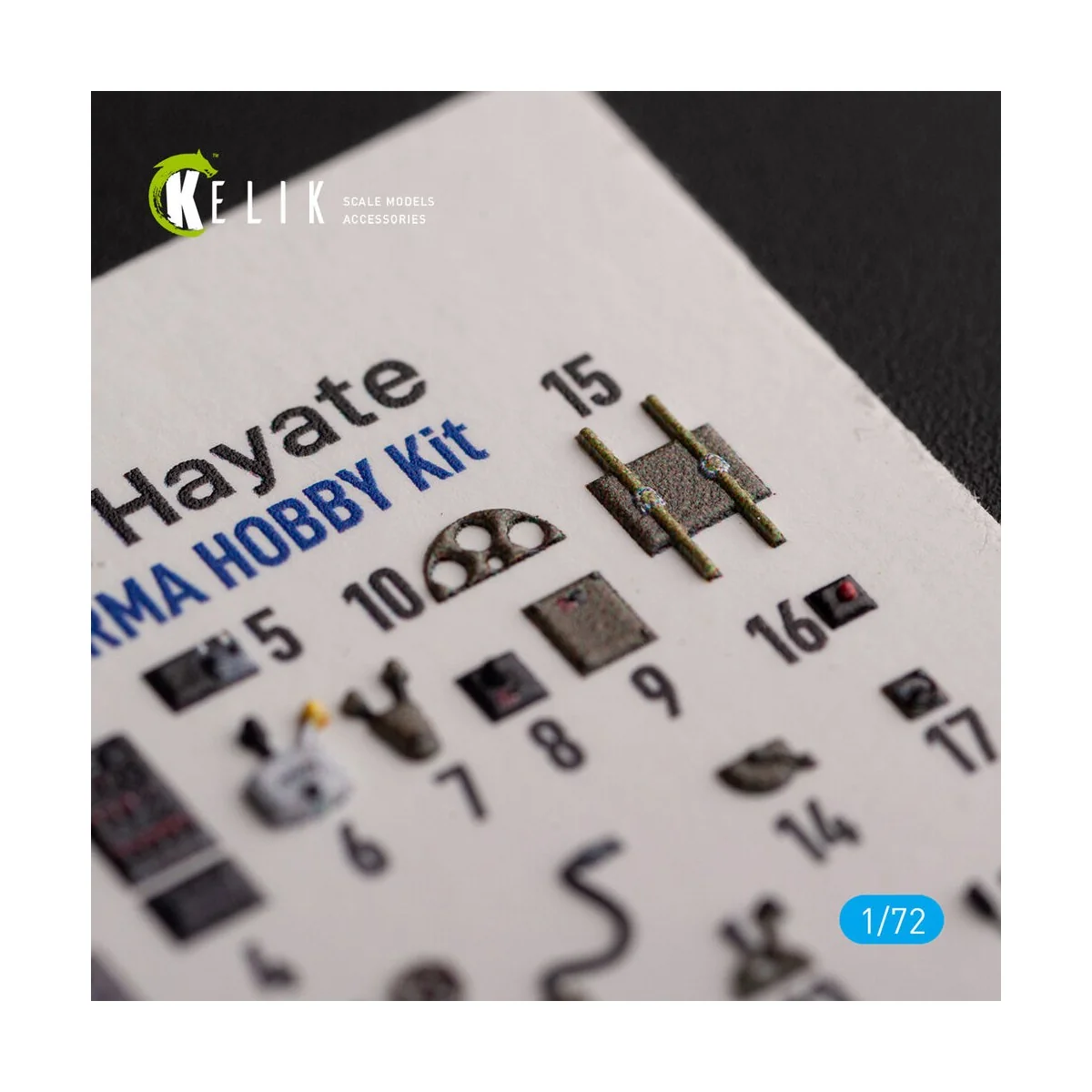 Ki-84 Hayate - interior 3D decals for Arma Hobby kit, 1/72 - Kelik ...