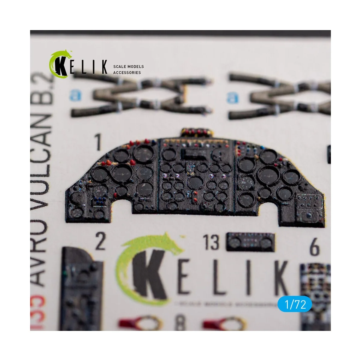 AVRO VULCAN B.2 Front cockpit - interior 3D decals for Airfix kit, ...