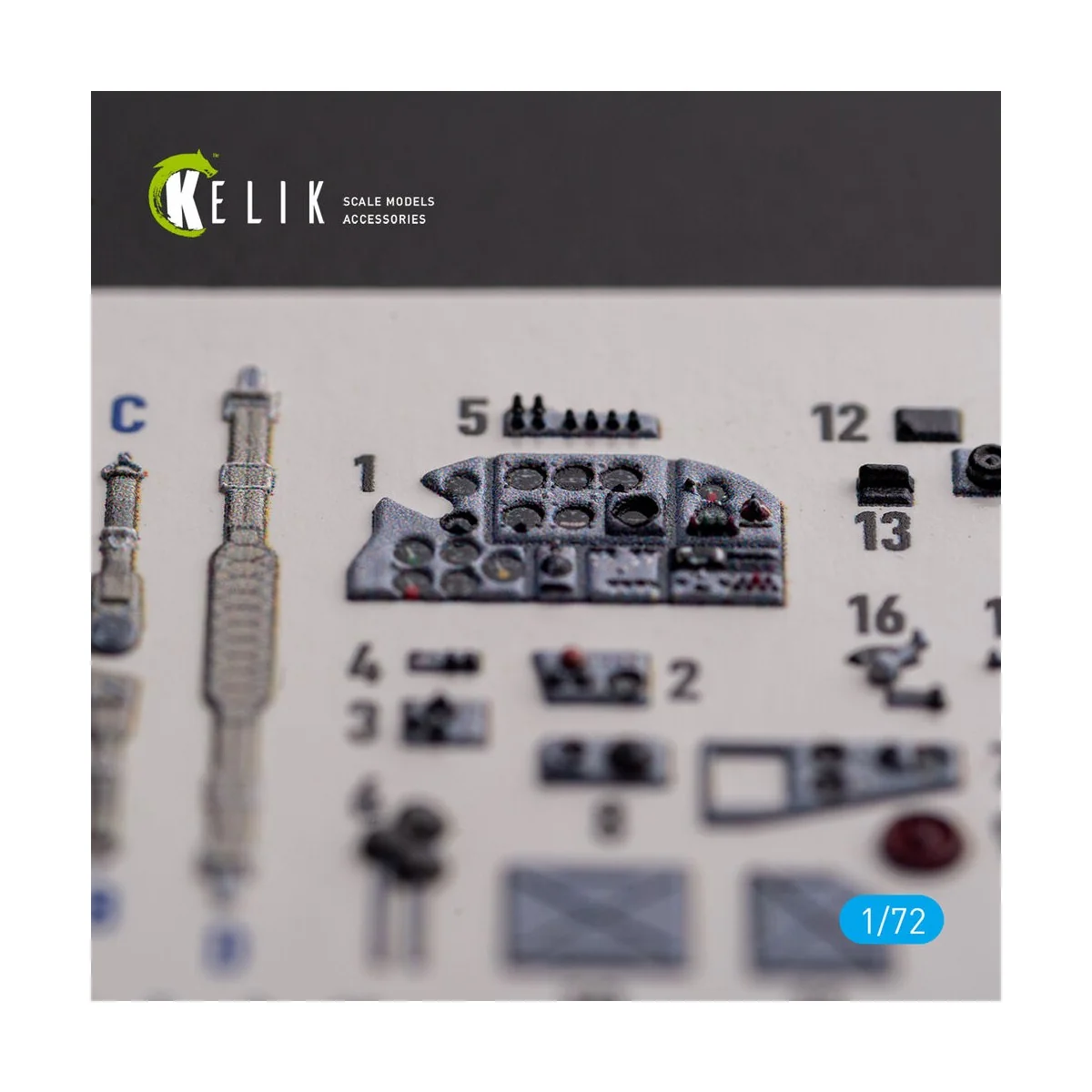 Il-2 Shturmovik - interior 3D decals for Tamiya kit, 1/72 - Kelik K...