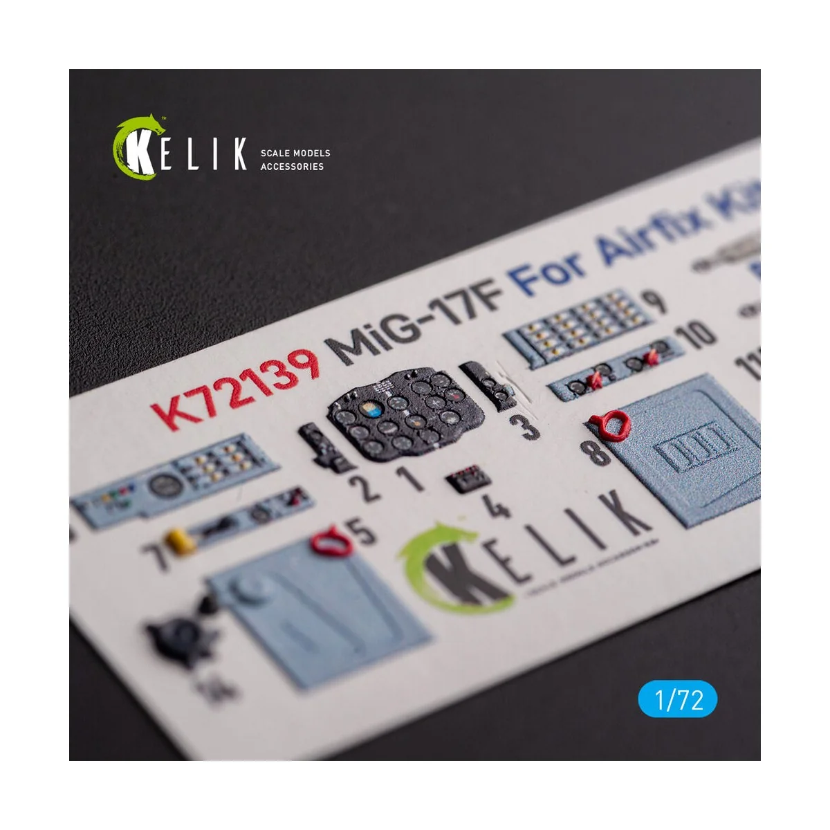 Mig-17 Fresco (Shenyang J5) - interior 3D decals for Airfix kit, 1/...