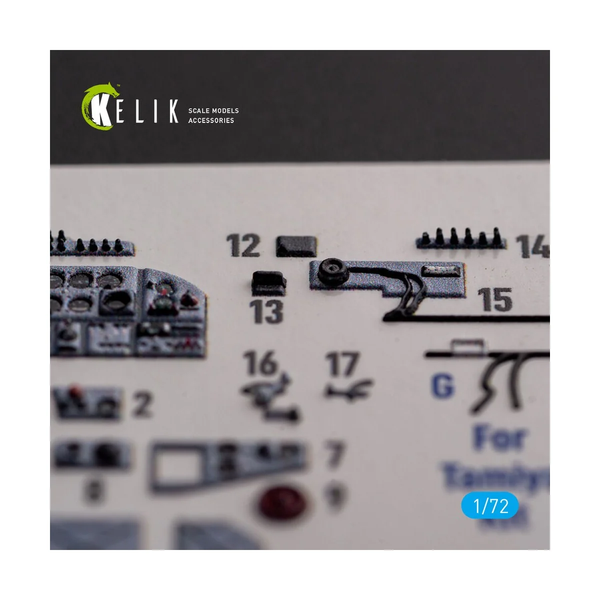 Il-2 Shturmovik - interior 3D decals for Tamiya kit, 1/72 - Kelik K...