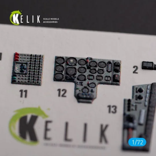 Mig-29 Fulcrum-C 9-13 interior 3D decals for GWH kit, 1/72 - Kelik ...