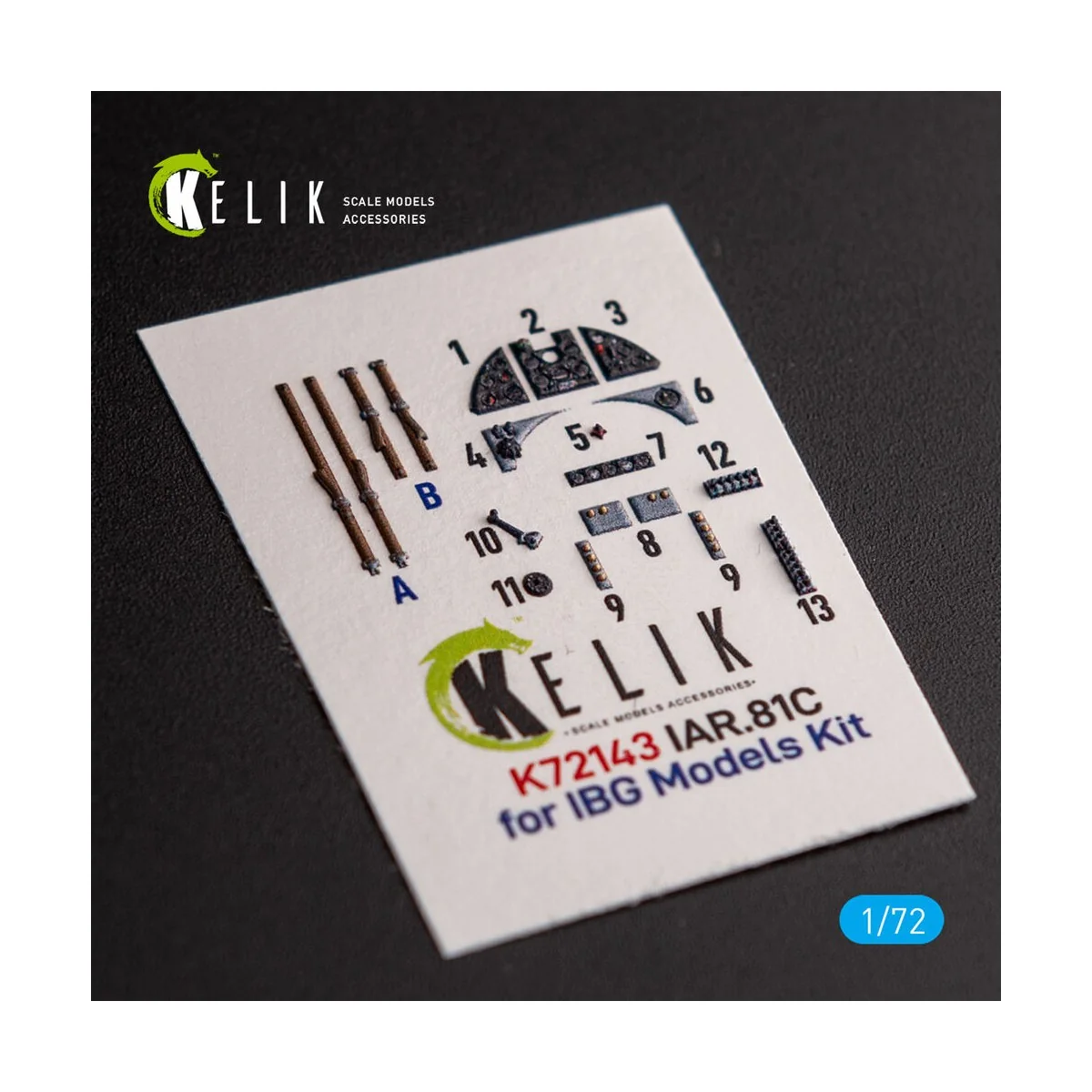 IAR.81c - interior 3D decals for IBG Models kit, 1/72 - Kelik K72143
