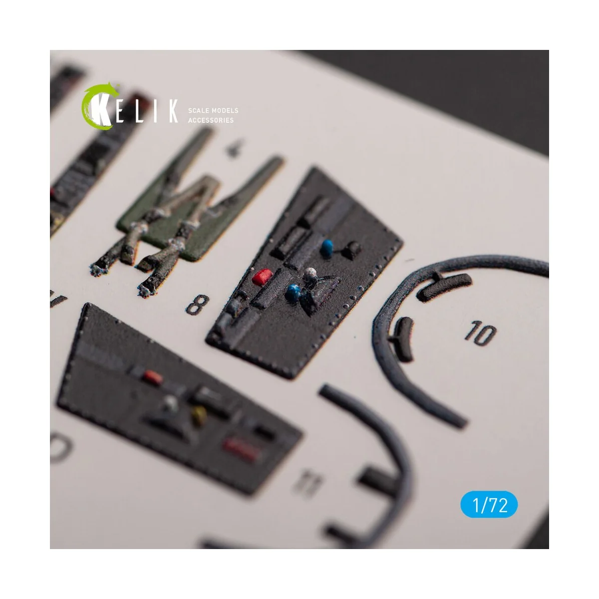 Super Etendard - interior 3D decals for Academy kit, 1/72 - Kelik K...