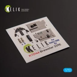 Brewster 239E - interior 3D decals for Hobby 2000/Hasegawa kit, 1/7...