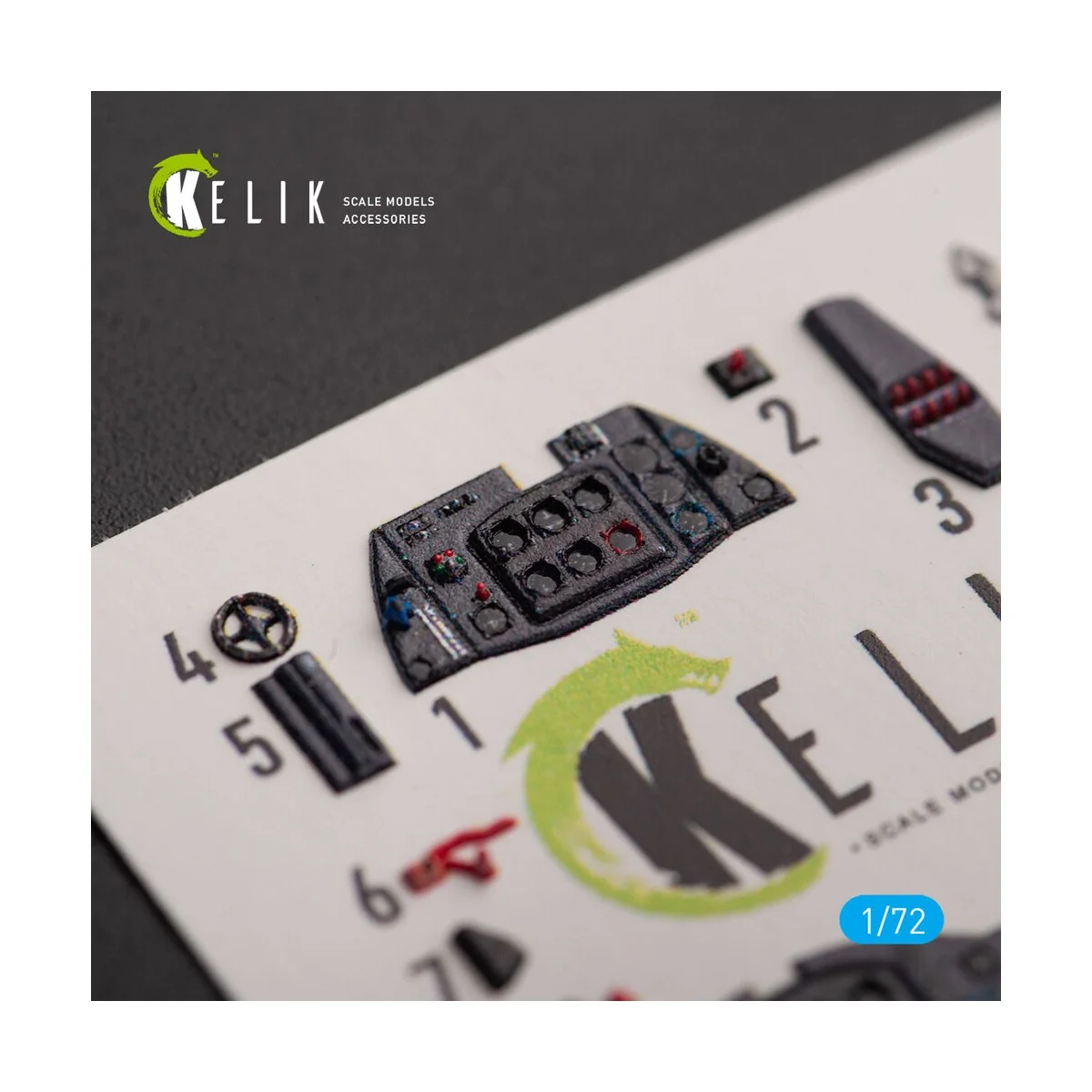 Me 163 B/S Komet - interior 3D decals for Hobby 2000/Academy kit, 1...