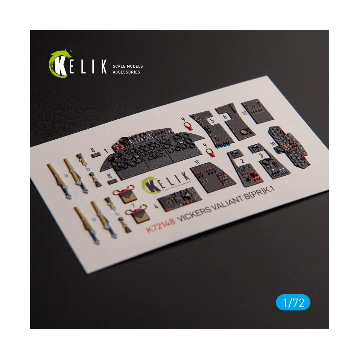 Vickers Valiant B(PR)K.1 front cockpit - interior 3D decals for Air...