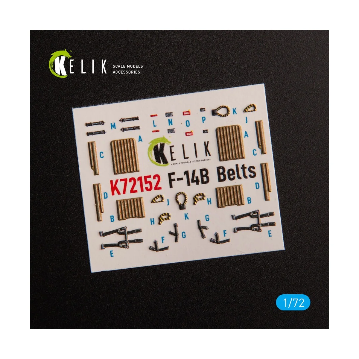 F-14B - interior 3D decals for GWH kit, 1/72 - Kelik K72152