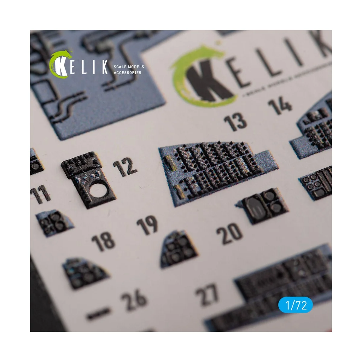 F-14B - interior 3D decals for GWH kit, 1/72 - Kelik K72152
