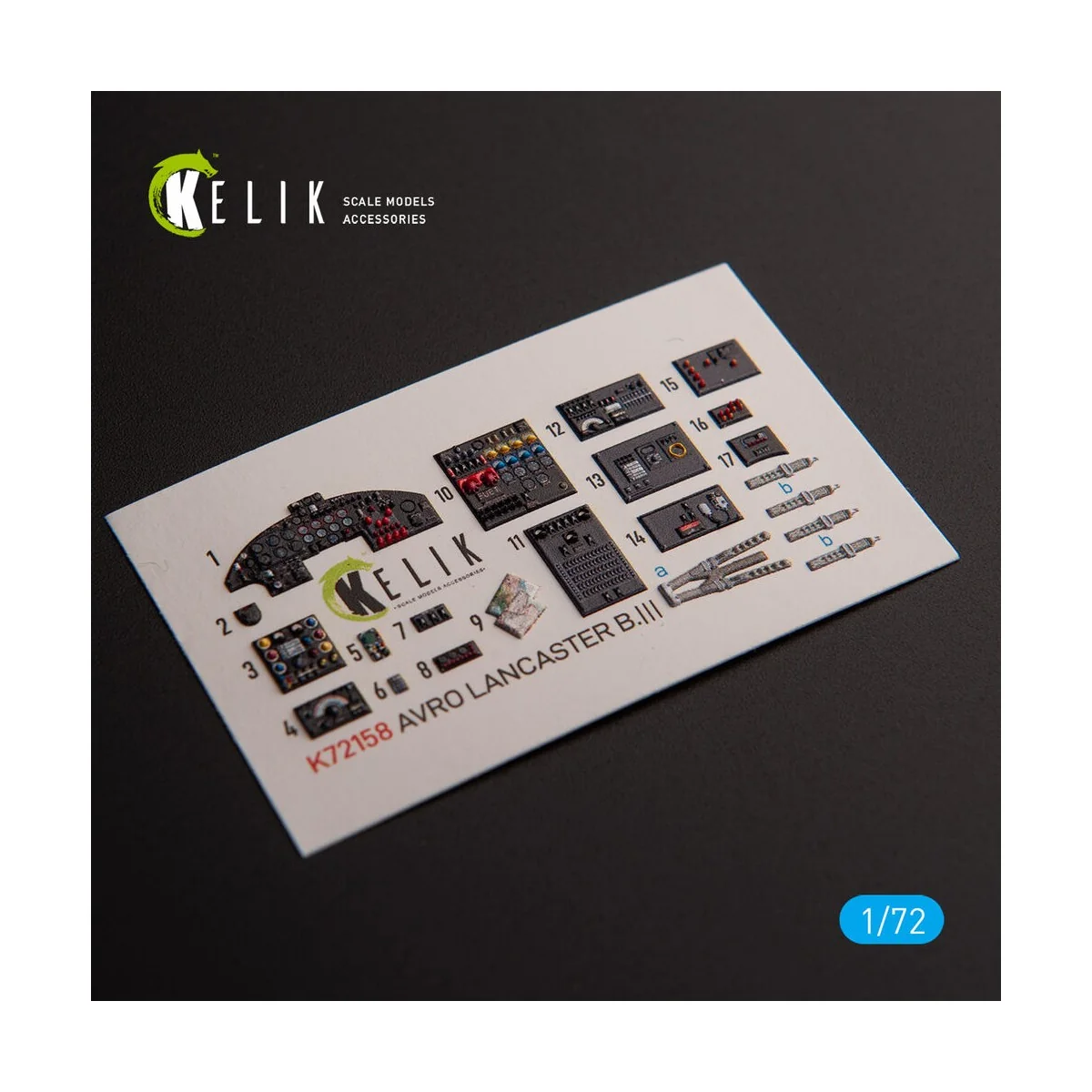 AVRO LANCASTER B.III - interior 3D decals for Airfix kit, 1/72 - Ke...