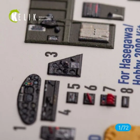 TBM-3E - interior 3D decals for Hobby 2000/Hasegawa kit, 1/72 - Kel...