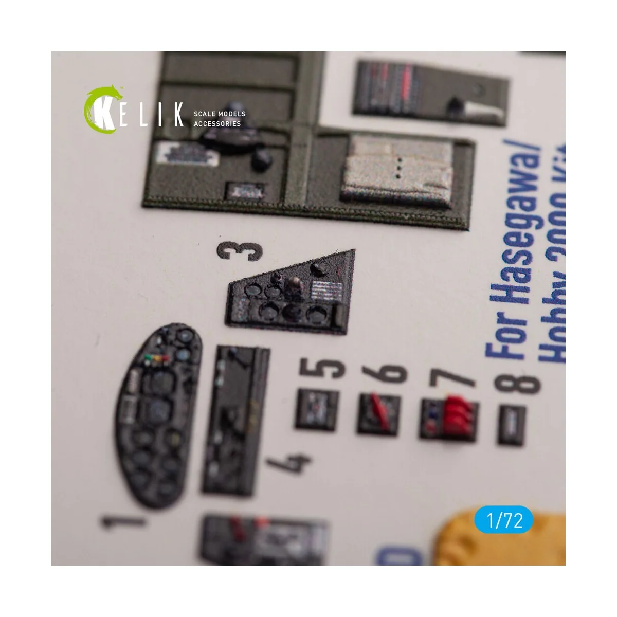 TBM-3E - interior 3D decals for Hobby 2000/Hasegawa kit, 1/72 - Kel...
