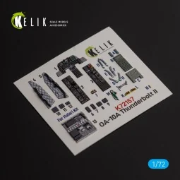 OA-10A Thunderbolt - interior 3D decals for Italeri kit, 1/72 - Kel...