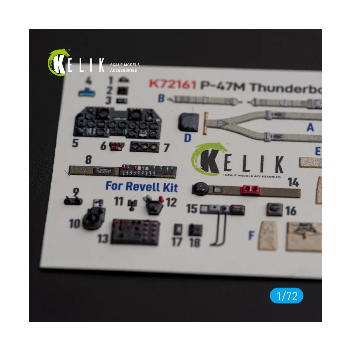 P-47M Thunderbolt- interior 3D decals for Revell kit, 1/72 - Kelik ...