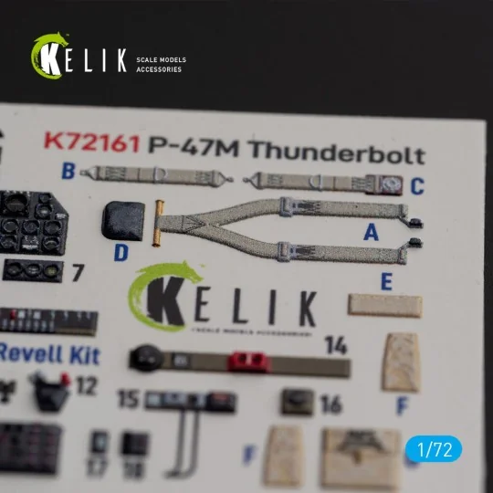 P-47M Thunderbolt- interior 3D decals for Revell kit, 1/72 - Kelik ...
