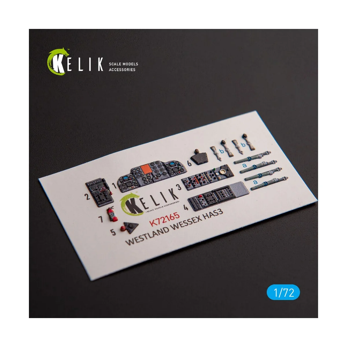 Westland Wessex HAS.3 - interior 3D decals for Italeri kit, 1/72 - ...