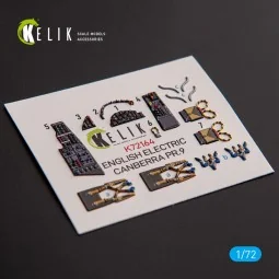 English Electric Canberra PR.9 - interior 3D decals for Airfix kit,...