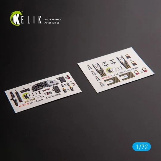 OV-1A/JOV-1A MOHAWK - interior 3D decals for ClearProp kit, 1/72 - ...