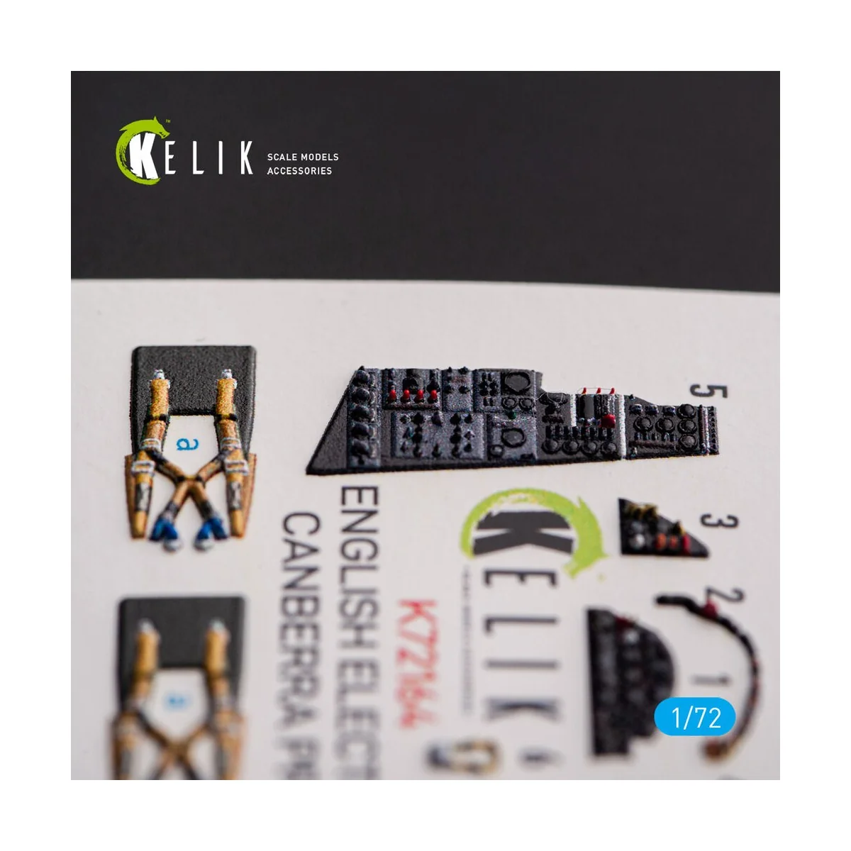 English Electric Canberra PR.9 - interior 3D decals for Airfix kit,...