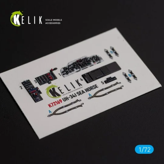 UH-34J SEA HORSE - interior 3D decals for Italeri kit, 1/72 - Kelik...