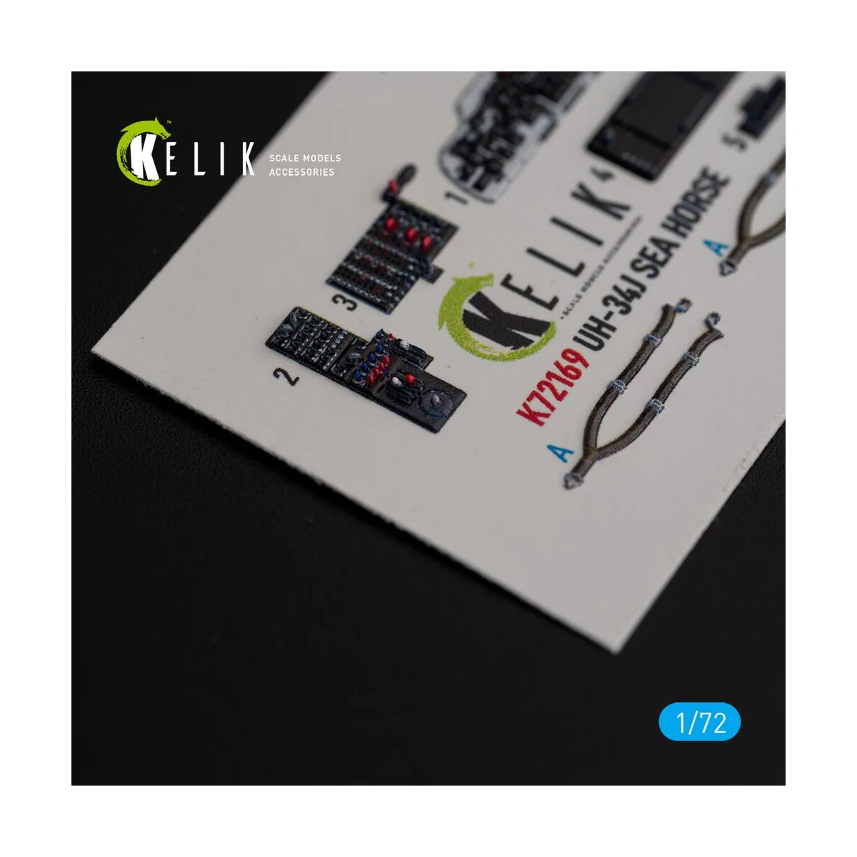 UH-34J SEA HORSE - interior 3D decals for Italeri kit, 1/72 - Kelik...