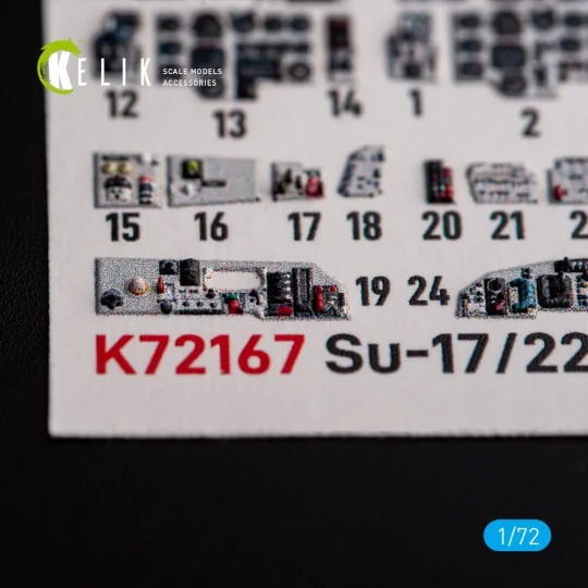 SU-17M4P/22M4 - interior 3D decals for ModelSvit kit, 1/72 - Kelik ...