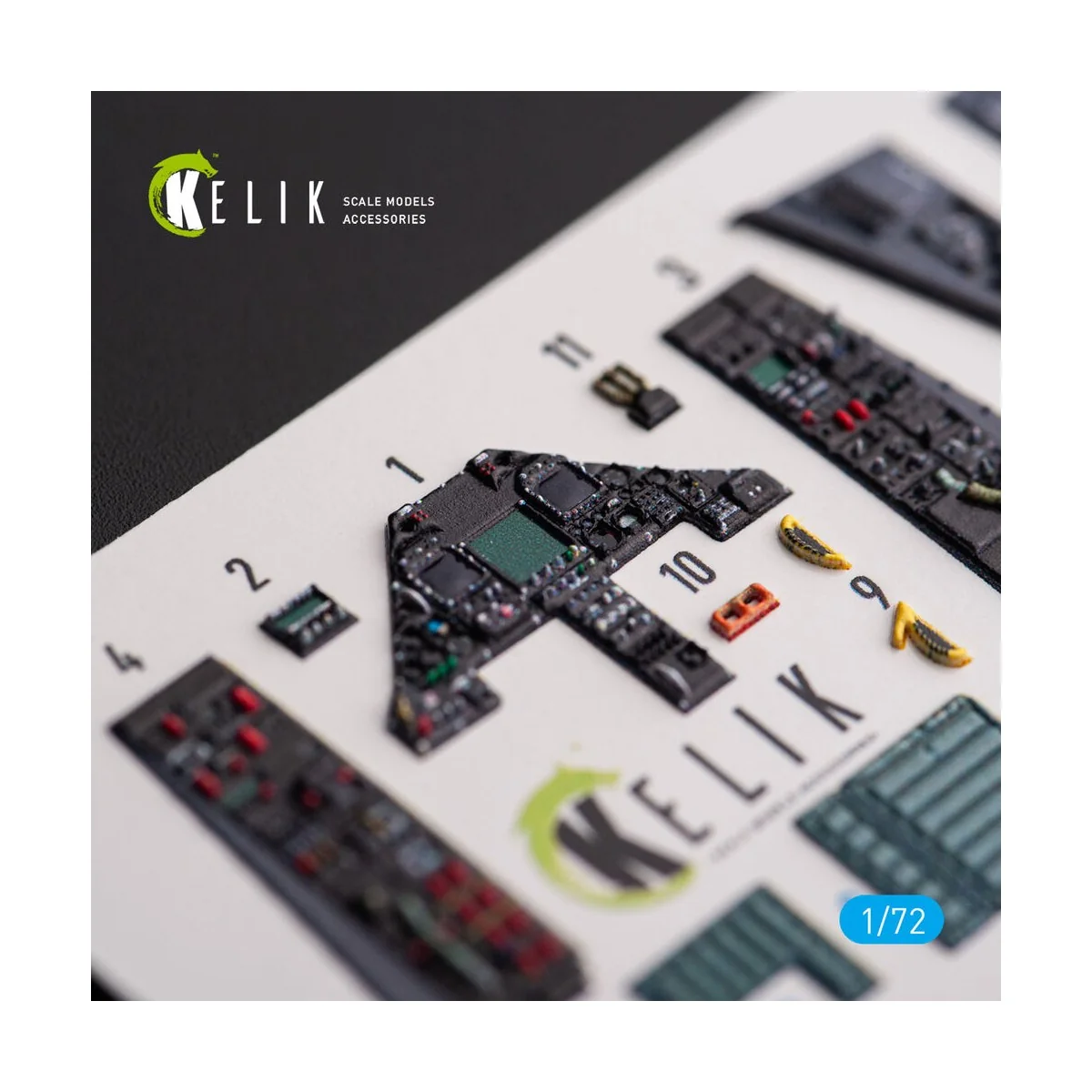 F-117A NIGHTHAWK - interior 3D decals for Academy kit, 1/72 - Kelik...