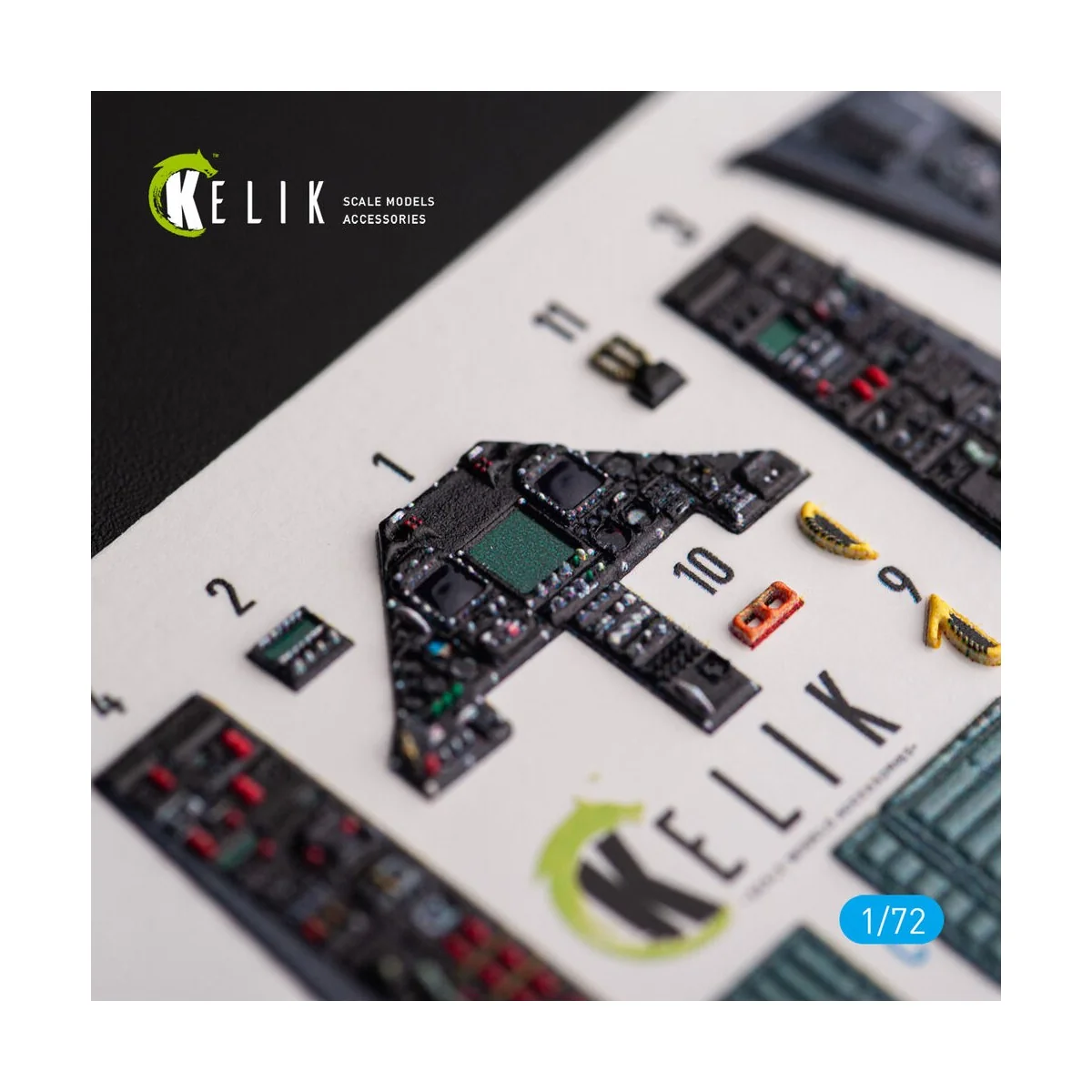 F-117A NIGHTHAWK - interior 3D decals for Academy kit, 1/72 - Kelik...