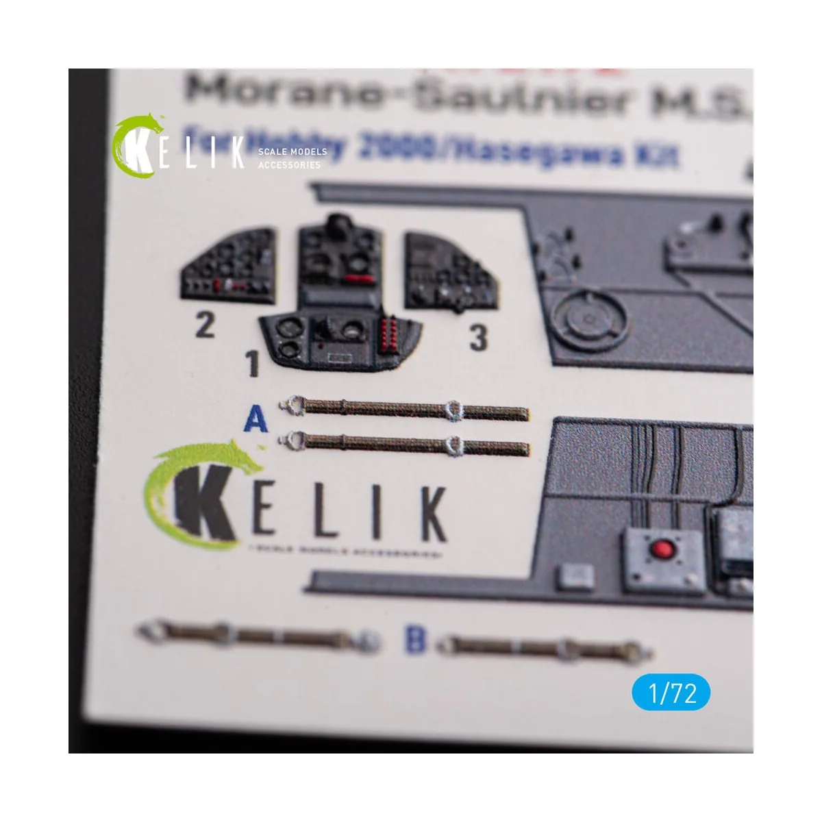 Morane-Saulnier M.S.406 - interior 3D decals for Hobby 2000/Hasegaw...