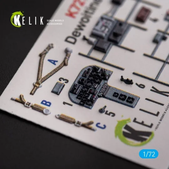 Dewoitine D.520 - interior 3D decals for Hobby 2000/Hasegawa kit, 1...