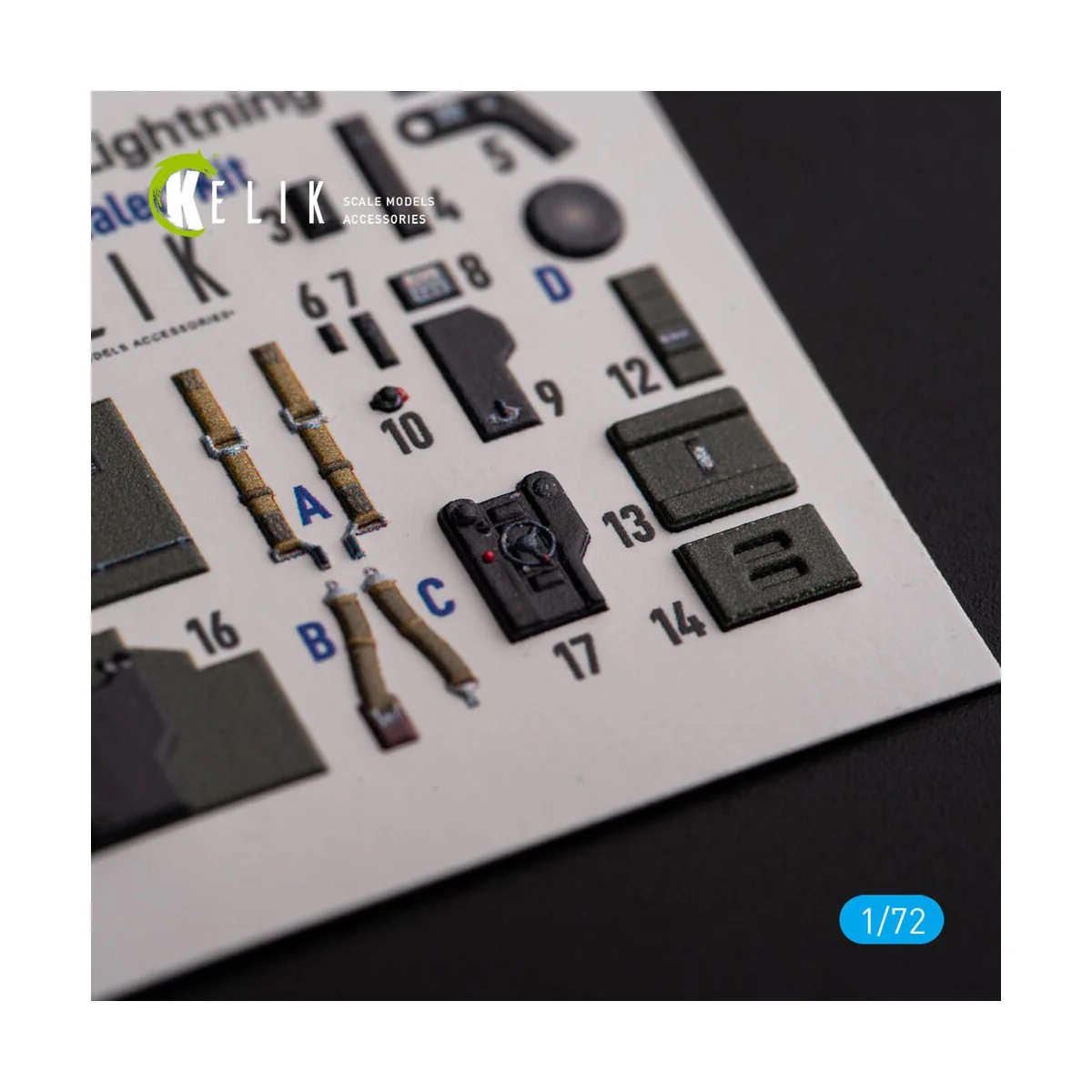 ?-38J Lightning - interior 3D decals for Italeri/Academy kit, 1/72 ...