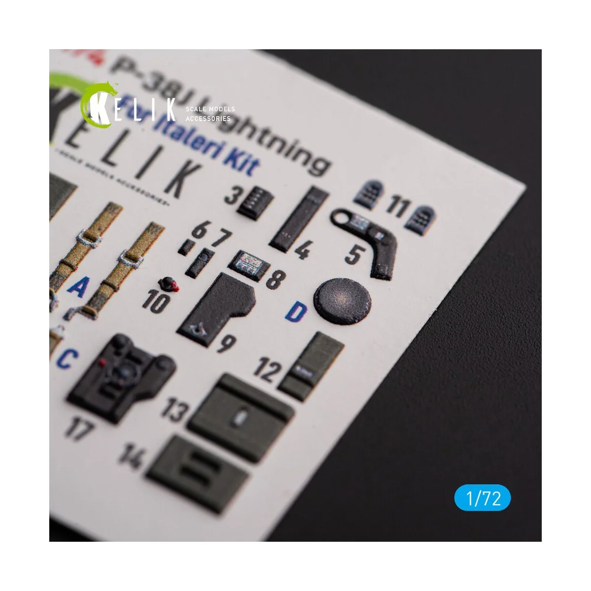 ?-38J Lightning - interior 3D decals for Italeri/Academy kit, 1/72 ...