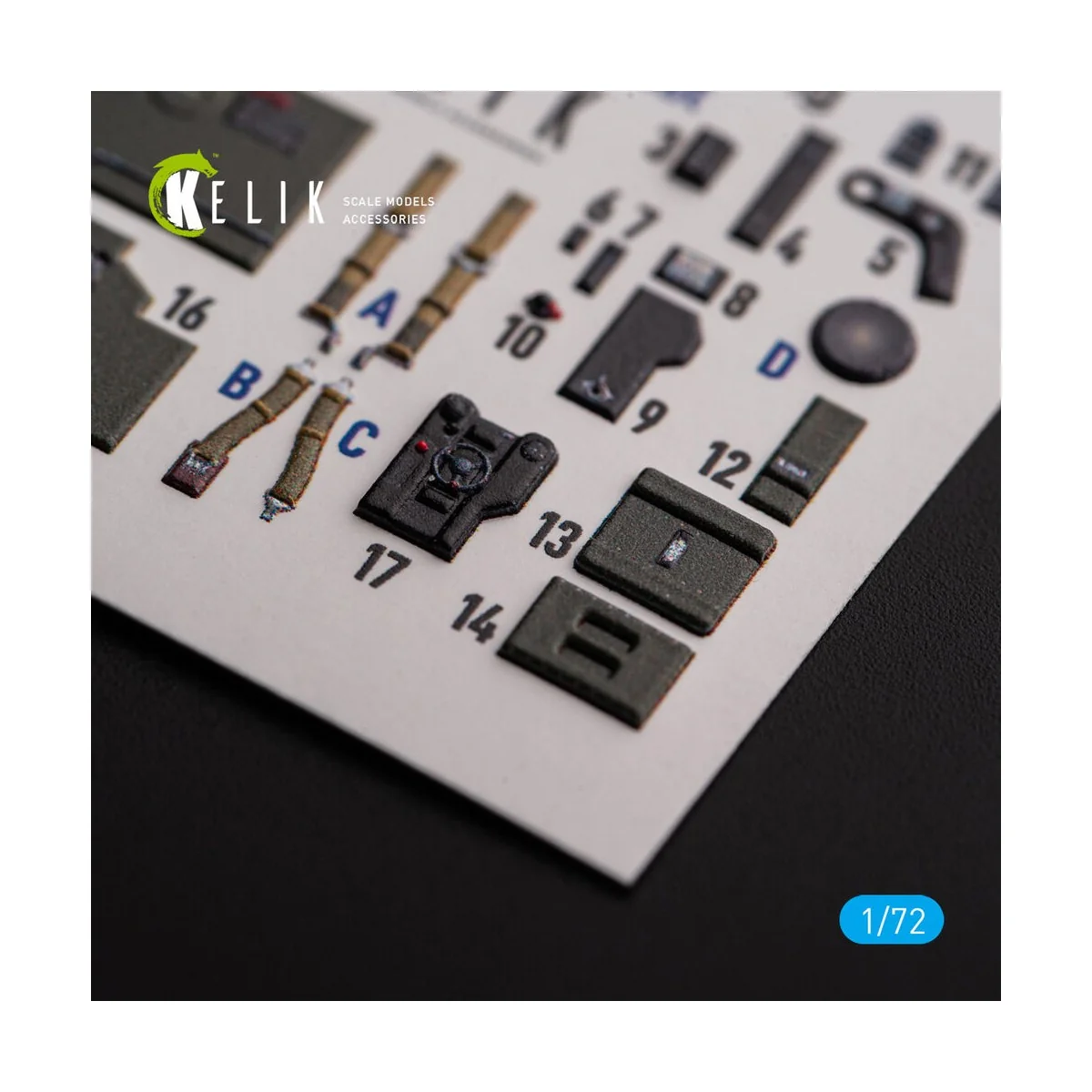 ?-38J Lightning - interior 3D decals for Italeri/Academy kit, 1/72 ...