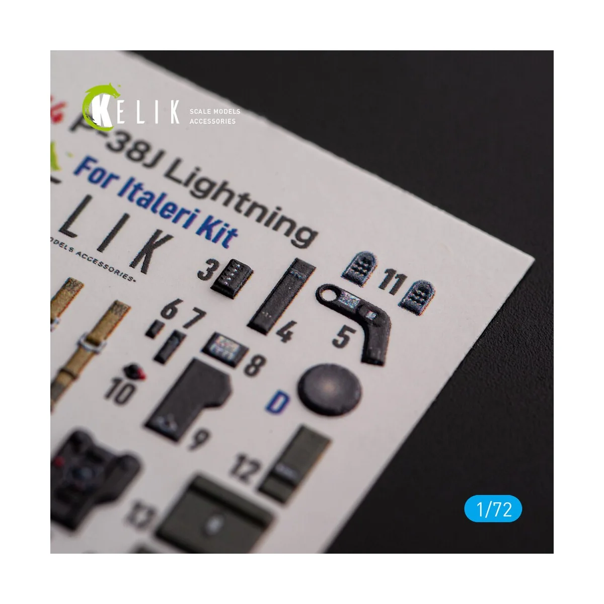 ?-38J Lightning - interior 3D decals for Italeri/Academy kit, 1/72 ...