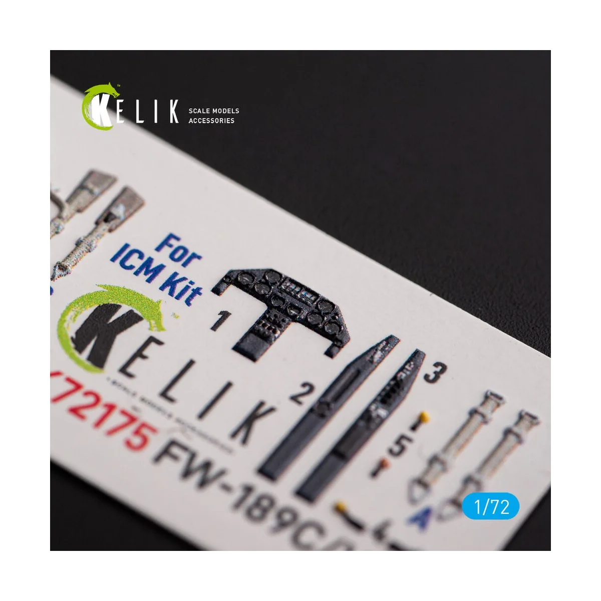 FW-189C/V-6 - interior 3D decals for ICM kit, 1/72 - Kelik K72175