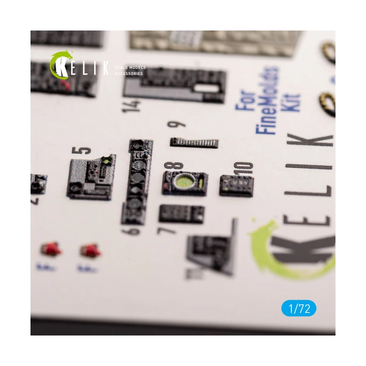 F-4N Phantom - interior 3D decals for FineMolds kit, 1/72 - Kelik K...