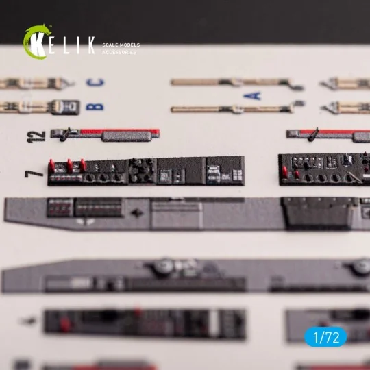 T-33A Shooting Star - interior 3D decals for Platz kit, 1/72 - Keli...